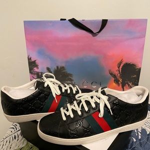 Black Gucci aces